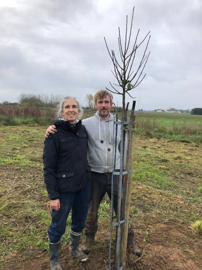 Céline et Julien (à la fin du chantier)